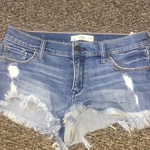 Abercrombie and Fitch medium wash shorts
